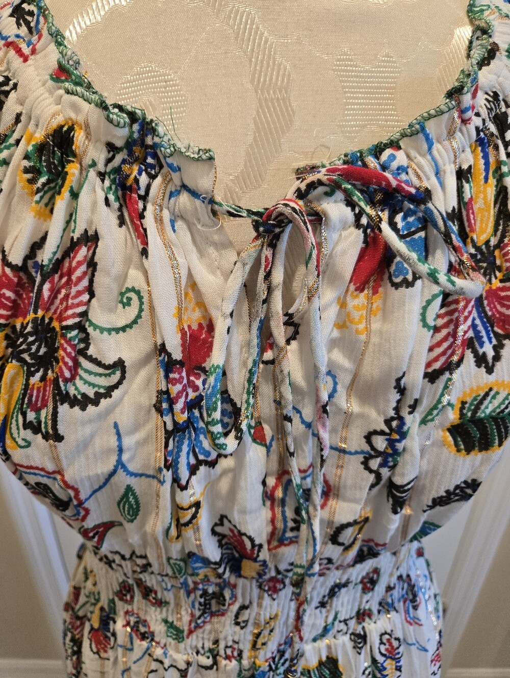Me 2 Magic NWT Bohemian Dress With Floral Print, Size M - Picture 5 of 14